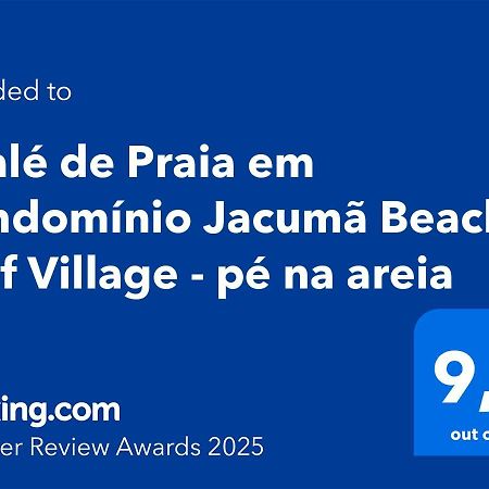 Chale De Praia Em Condominio Jacuma Beach & Golf Village - Pe Na Areia Zewnętrze zdjęcie